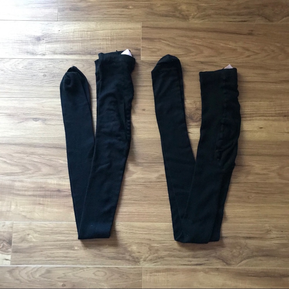 H&M black maternity tights - Large